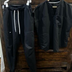 Fabletics black jogger and top